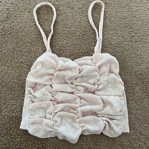 NWOT floral boohoo crop top